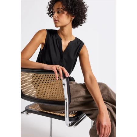 Street One Blousetop in effen kleur