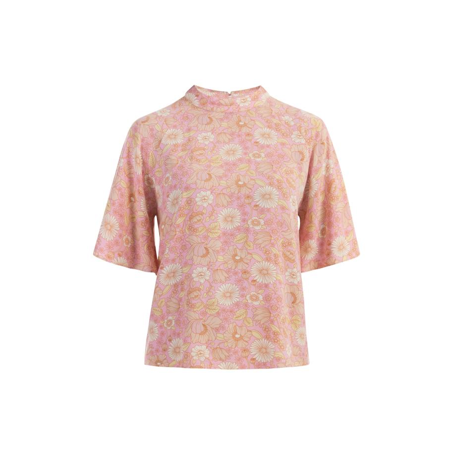Usha Usha Blouse crème / lichtgeel / rosa -