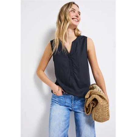 Street One Blousetop in effen kleur