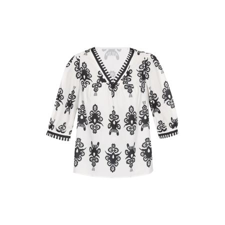 ebeeza ebeeza Blouse zwart / wit