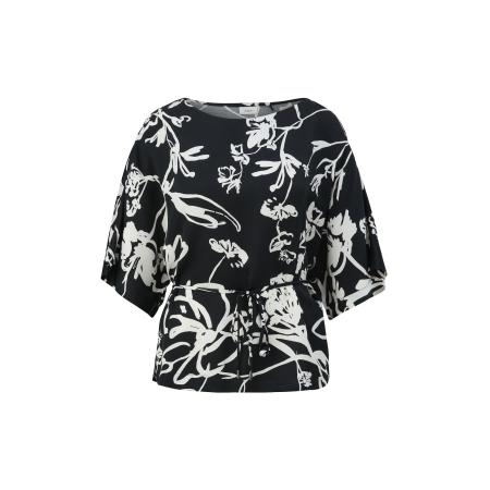 s.Oliver BLACK LABEL Blouse zwart / wit