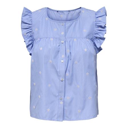 Only ONLY Blouse ONLAmanda blauw / wit