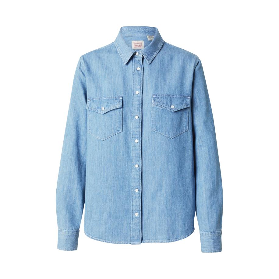 Levi's LEVIS ® Blouse Iconic Western Linen+ Denim Shirt blauw denim -