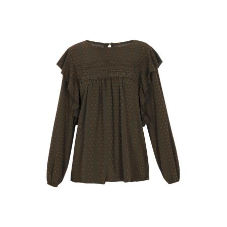 Usha usha FESTIVAL Blouse Fashion Look kaki / donkergroen
