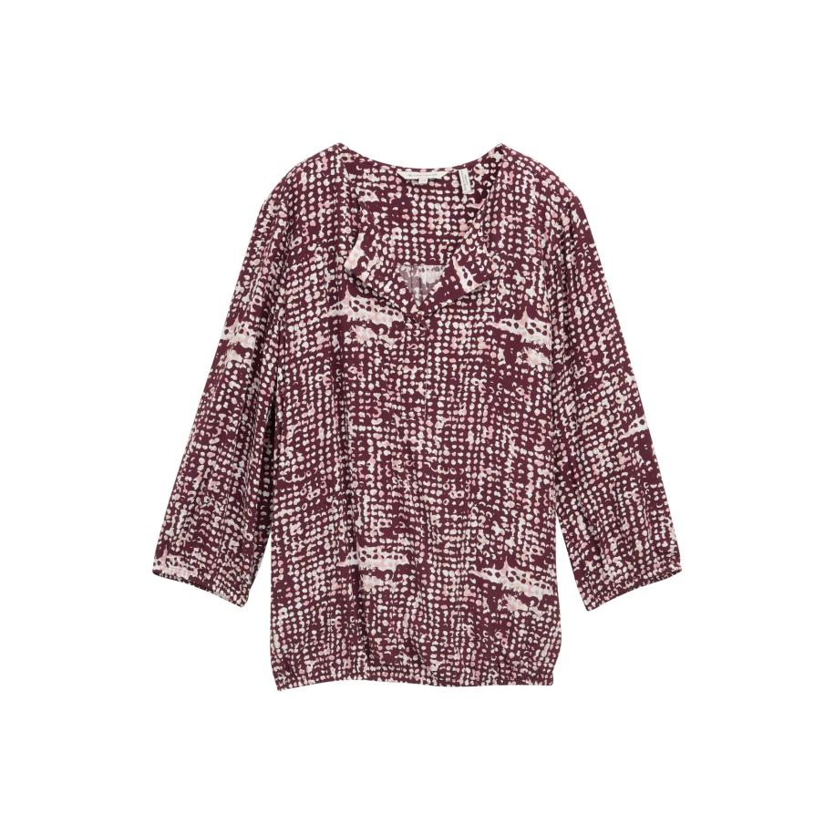 Tom Tailor TOM TAILOR Blouse oudroze / donkerrood / offwhite -