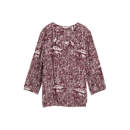 Tom Tailor TOM TAILOR Blouse oudroze / donkerrood / offwhite