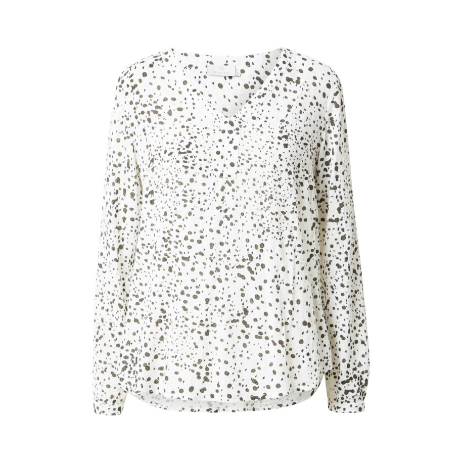 Kaffe Kaffe Blouse Debra olijfgroen / zwart / wit -