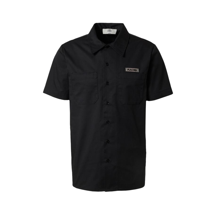 ABOUT YOU Luka Sabbat for ABOUT YOU Overhemd Peer basaltgrijs / zwart -