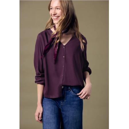 Street One V-hals blouse met knopen -
