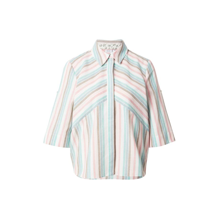 Nümph NÜMPH Blouse NUVIBEKA lichtblauw / lichtgroen / rosé / wit -