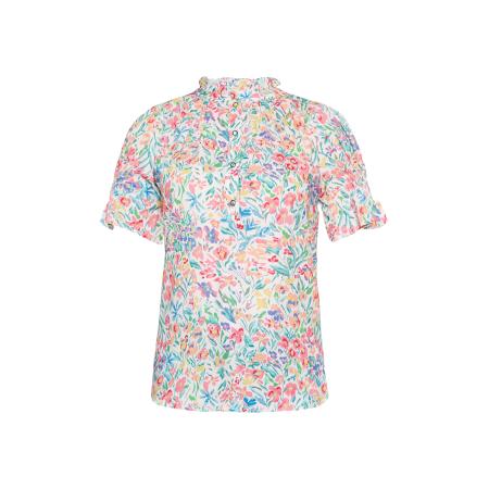 Gaya Gaya Blouse Festival blauw / groen / pink / wit