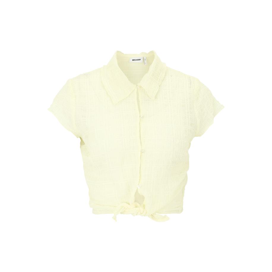 Weekday WEEKDAY Blouse Selma pasteelgeel -