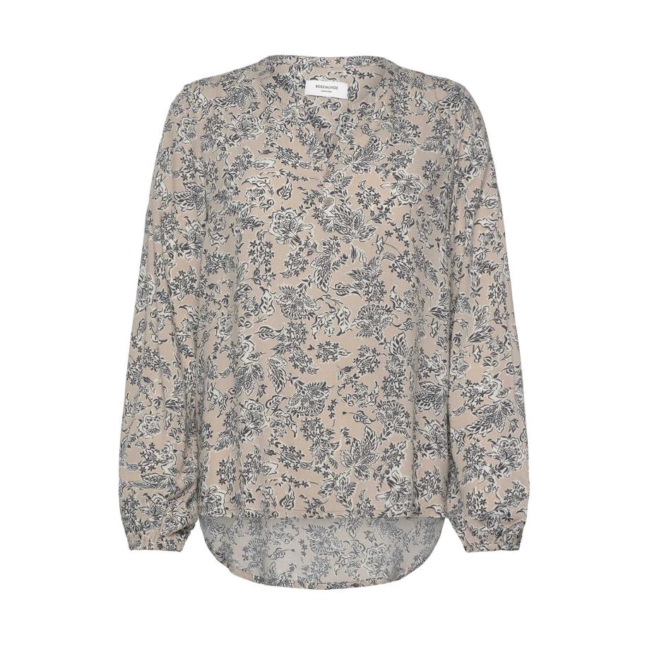 Rosemunde rosemunde Blouse Elif beige / zwart / offwhite -