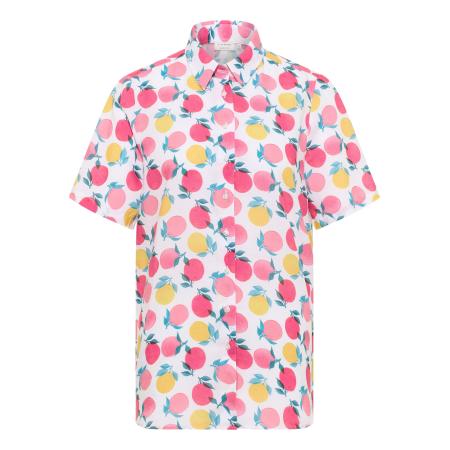 Eterna ETERNA Blouse geel / smaragd / pink / wit