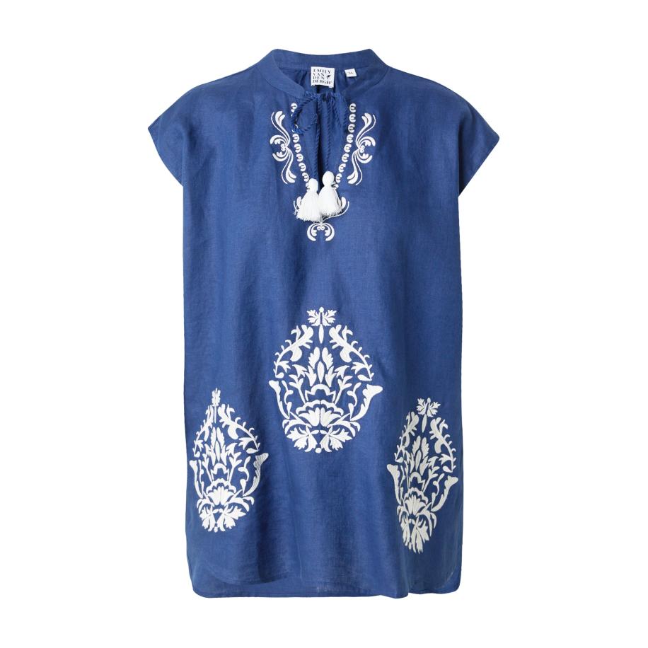 Emily van den Bergh Emily Van Den Bergh Blouse navy / wit -