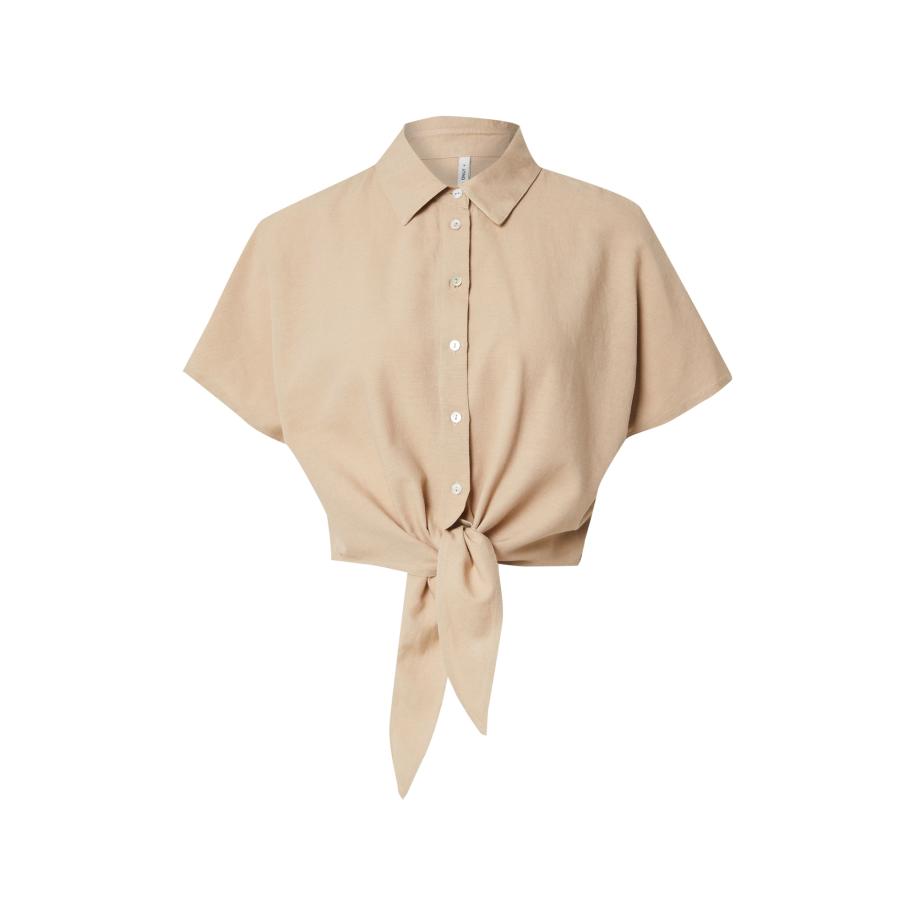 Only ONLY Blouse ONLJAKIRI donkerbeige -