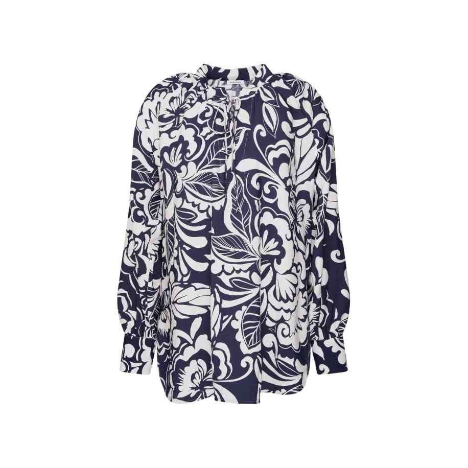 Seidensticker SEIDENSTICKER Tuniek August Drop 252 marine / offwhite -