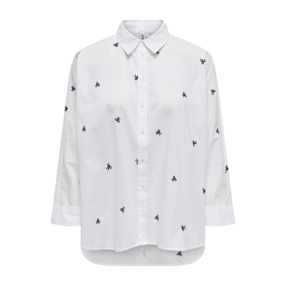 Only ONLY Blouse ONLNEW LINA GRACE zwart / wit -