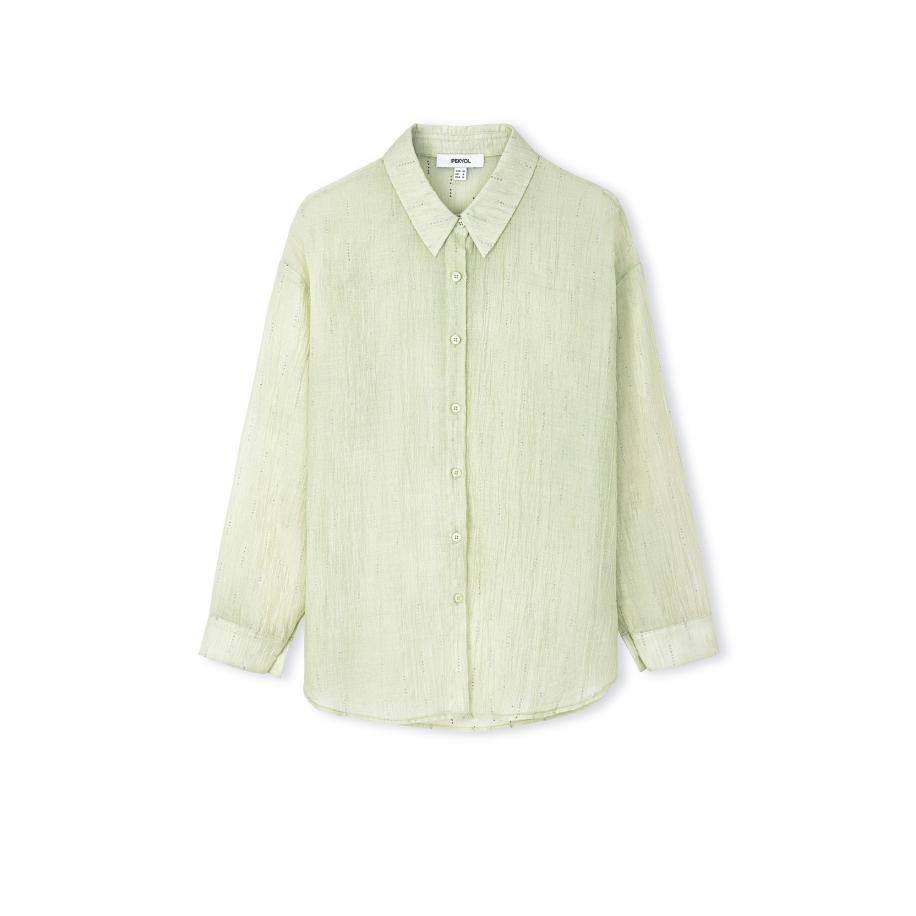 Ipekyol Ipekyol Blouse lichtgroen -