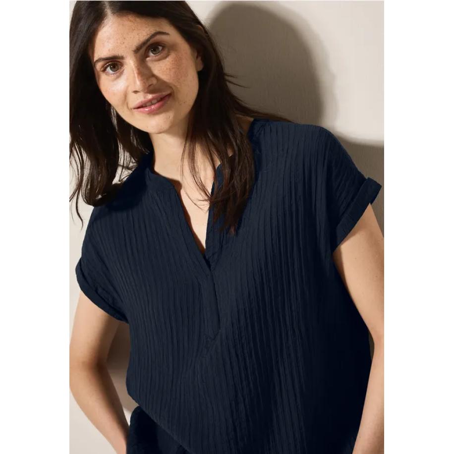 CECIL Gestructureerde blouse Blauw