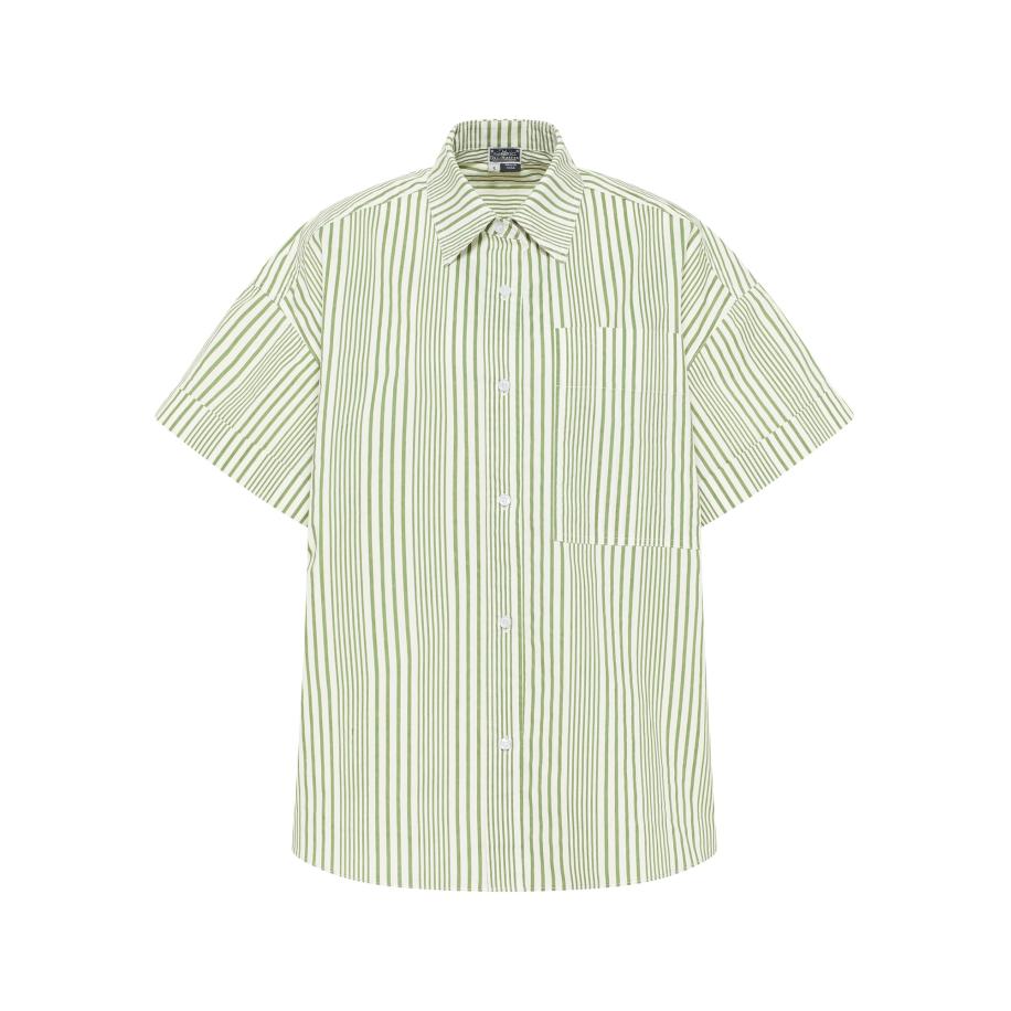 DreiMaster DreiMaster Maritim Blouse donkergroen / wolwit -