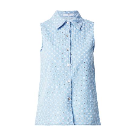 Hailys Hailys Blouse Fe44nja lichtblauw / wit