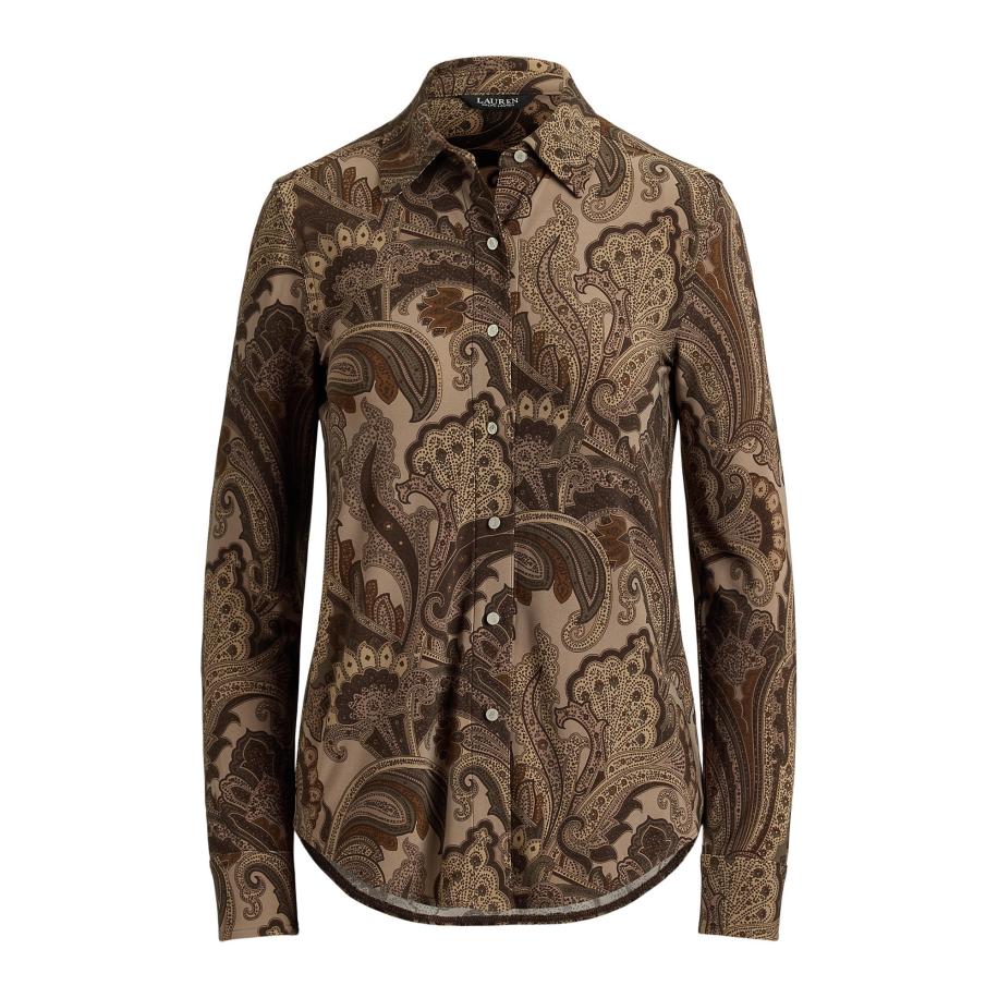 Lauren Ralph Lauren Lauren Ralph Lauren Blouse donkerbeige / bruin / donkerbruin / taupe -