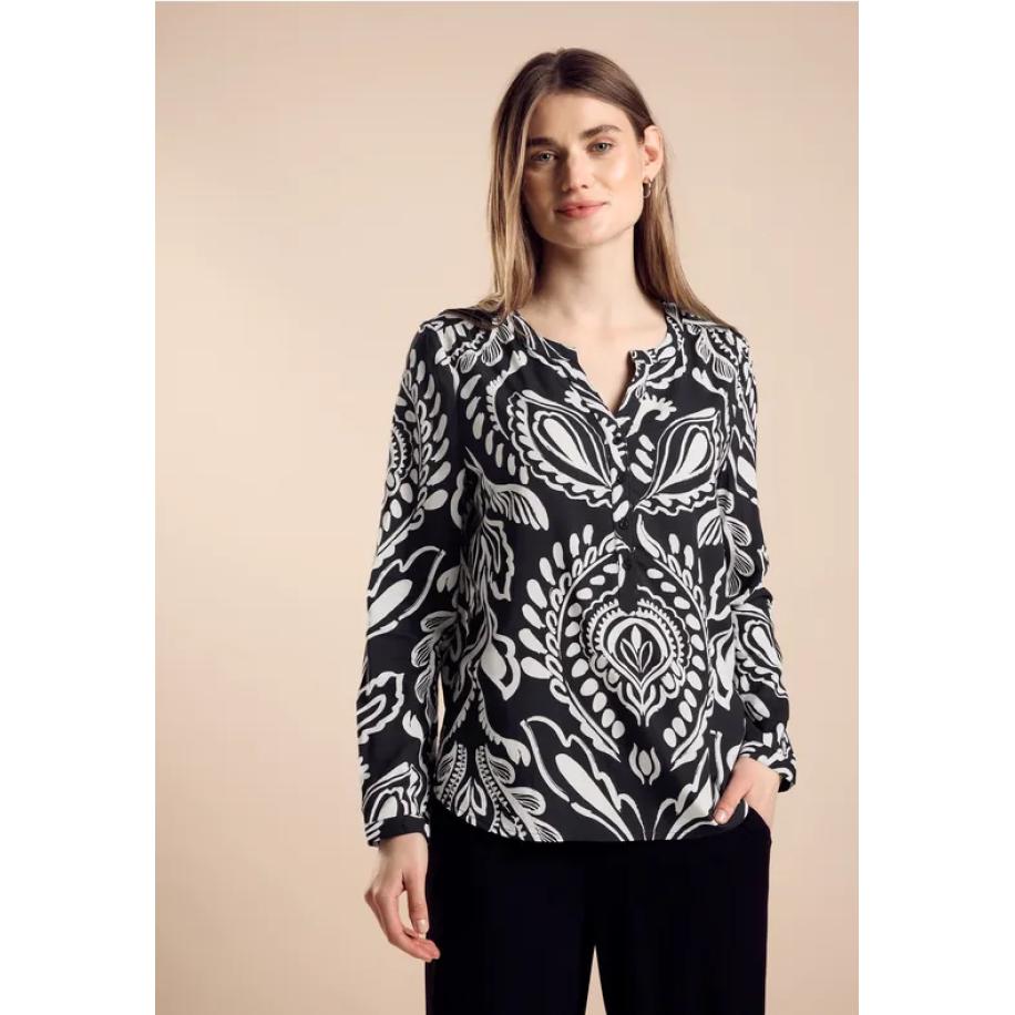 Street One Tuniekblouse met print Zwart