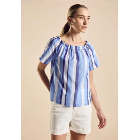 Street One Chambray blouse met strepen