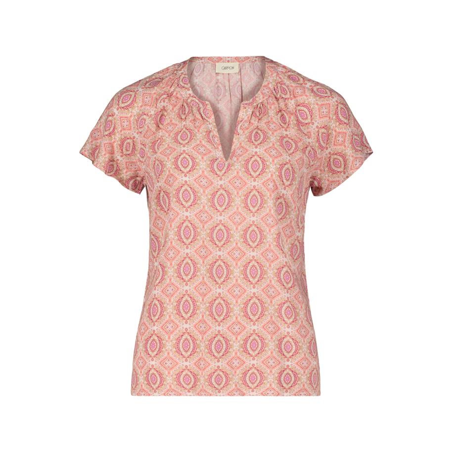 Cartoon Cartoon Blouse crème / lichtbruin / abrikoos / pink -