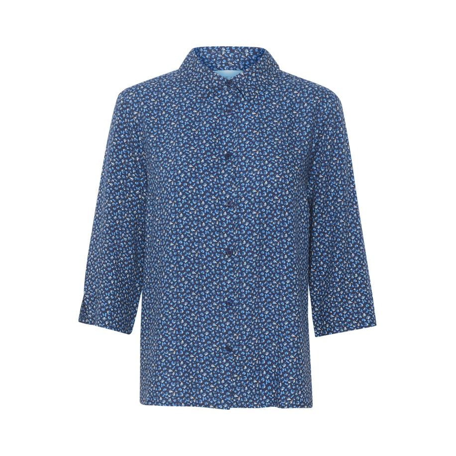 Cream Cream Blouse Tiah blauw / navy / wit -