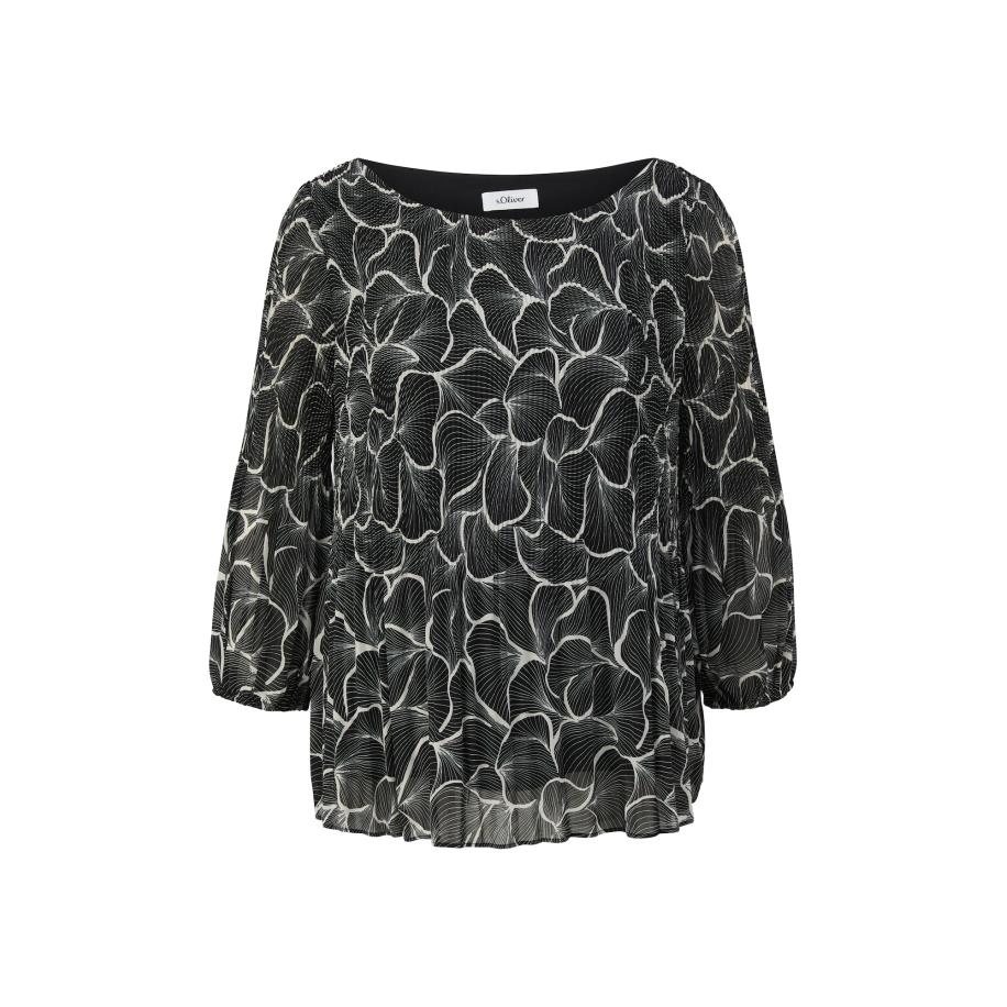 s.Oliver BLACK LABEL s.Oliver BLACK LABEL Blouse zwart / wit -