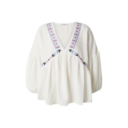 Happiness İstanbul Blouse ecru / navy / hemelsblauw / karmijnrood