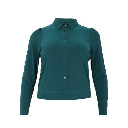 Yoek YOEK Blouse donkergroen
