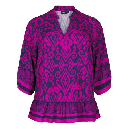 Zizzi Zizzi Blouse EBING navy / cyclaam