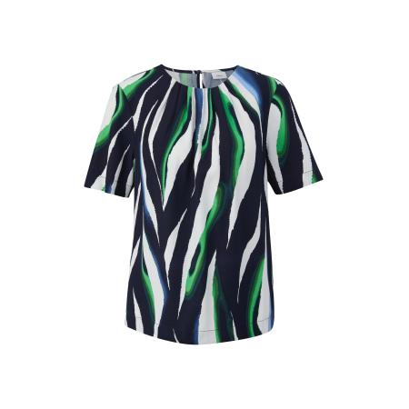 s.Oliver BLACK LABEL s.Oliver BLACK LABEL Blouse navy / lichtblauw / grasgroen / wit