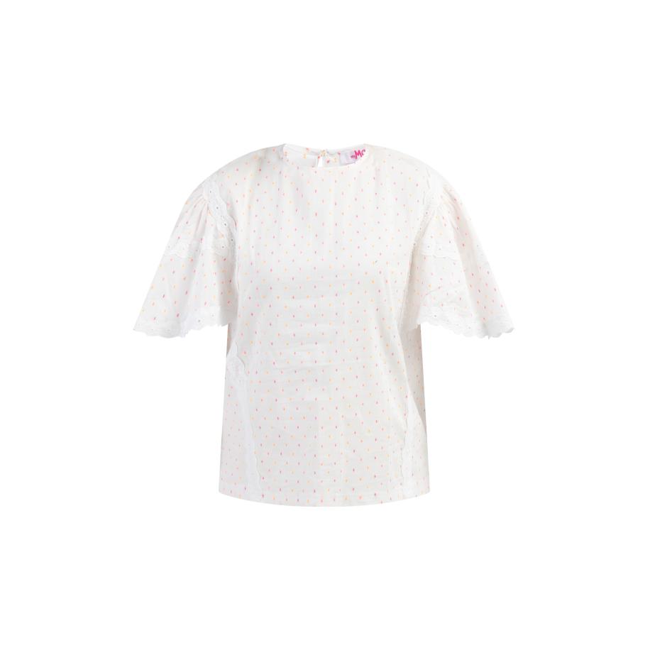 MYMO MYMO Blouse geel / pink / wit -