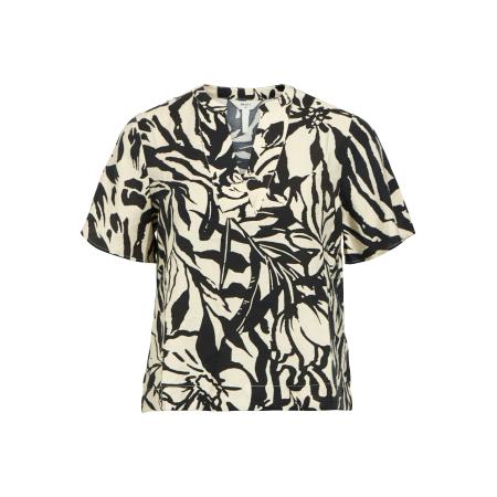 Object OBJECT Blouse crème / zwart
