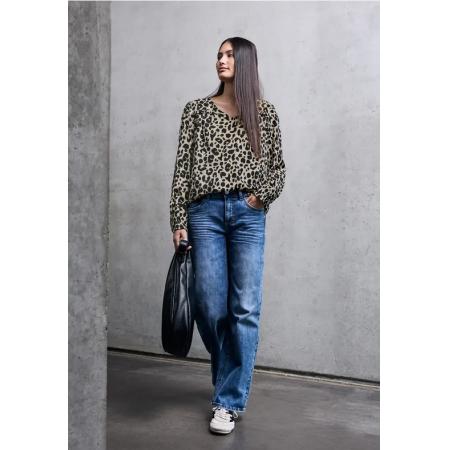Street One Blouse met V-hals en ruches -
