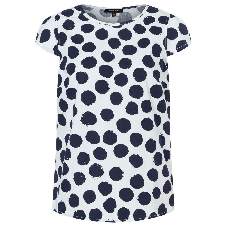 More & More MORE & MORE Blouse marine / wit -