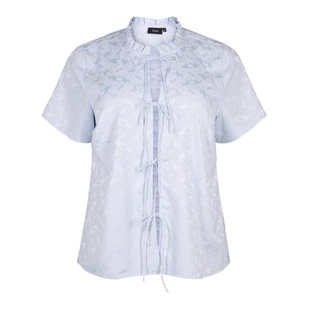 Zizzi Zizzi Blouse ELIN lichtblauw