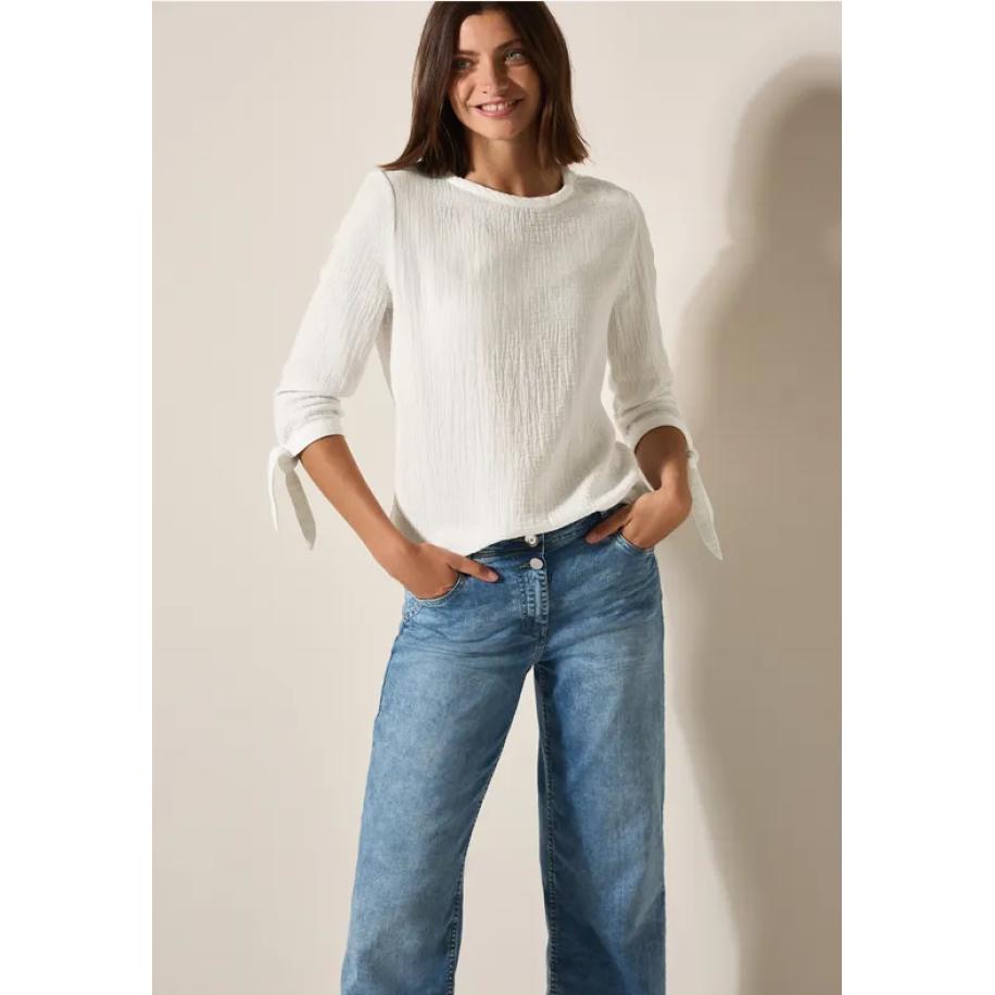 CECIL Mousseline blouse Wit