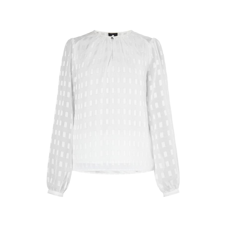 DreiMaster DreiMaster Klassik Blouse Casnagie wolwit -