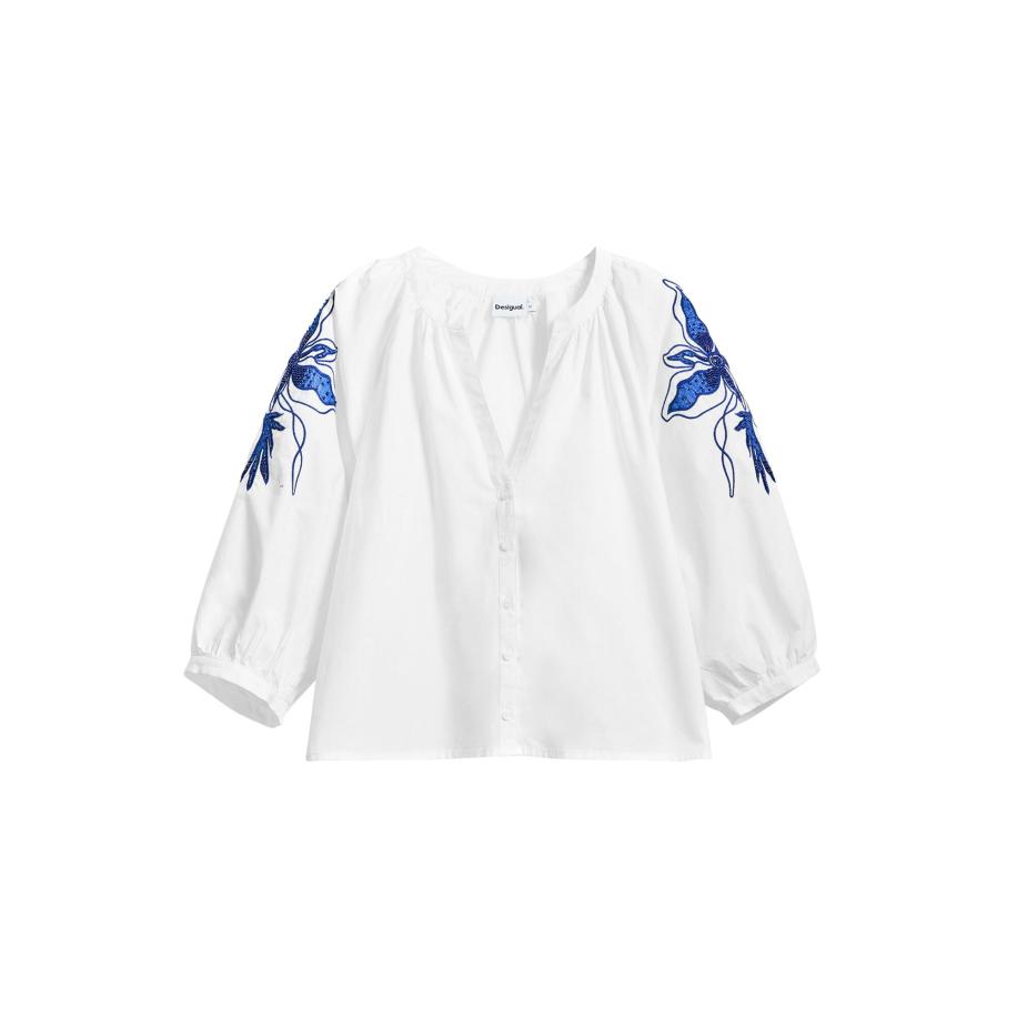 Desigual Desigual Blouse blauw / navy / wit -