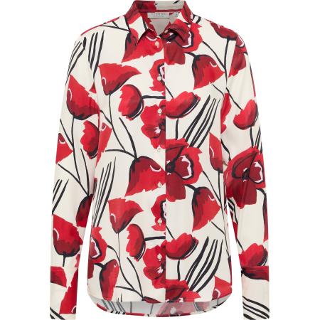 Eterna ETERNA Blouse crème / rood / zwart