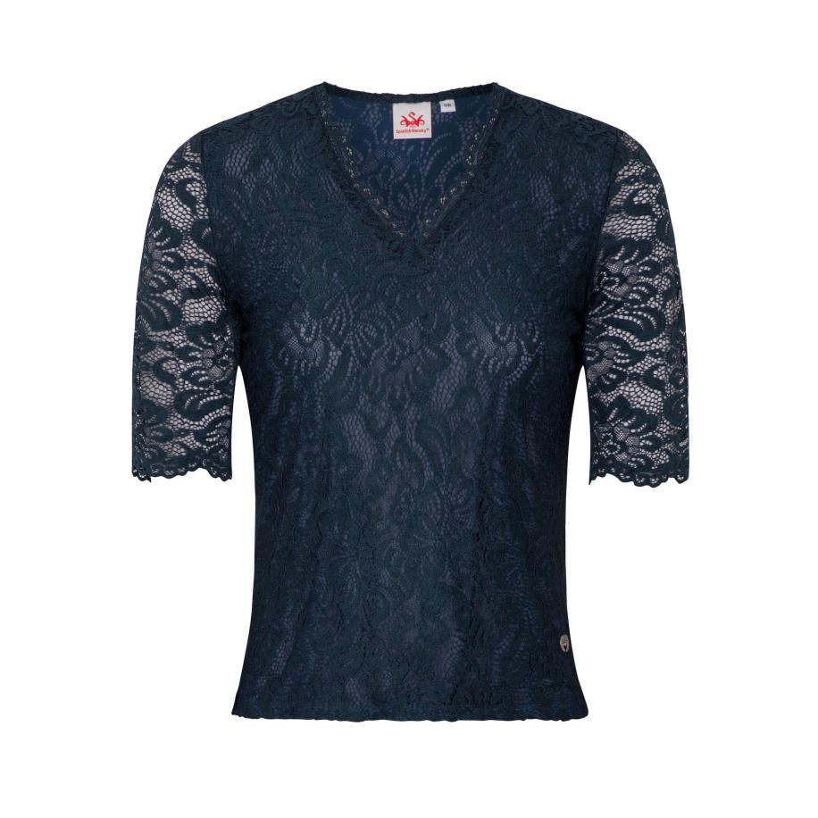 Spieth & Wensky SPIETH & WENSKY Klederdracht blouse Arktis donkerblauw -