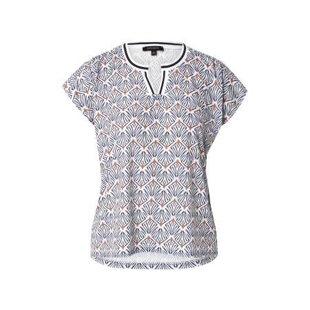 More & More MORE & MORE Blouse navy / cognac / wit