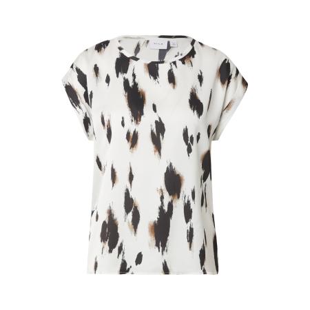 Vila VILA Blouse VIEllette ecru / bruin / zwart