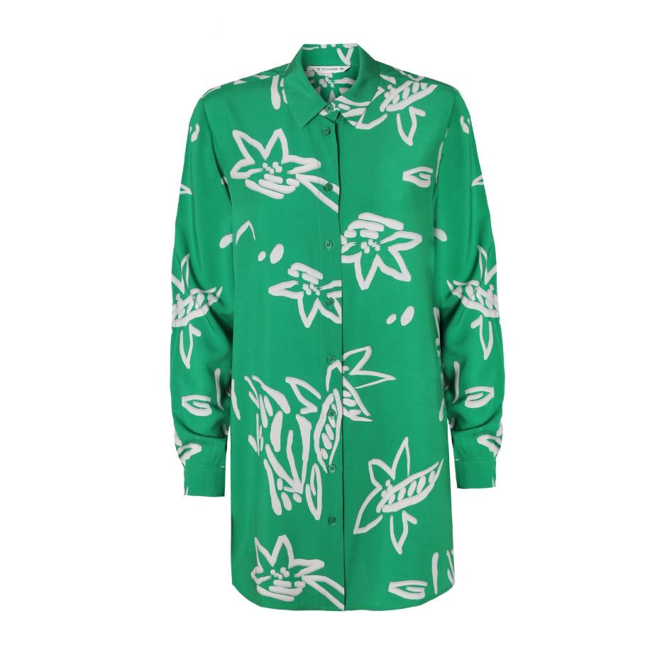 TATUUM TATUUM Blouse LIBU lichtgrijs / groen -