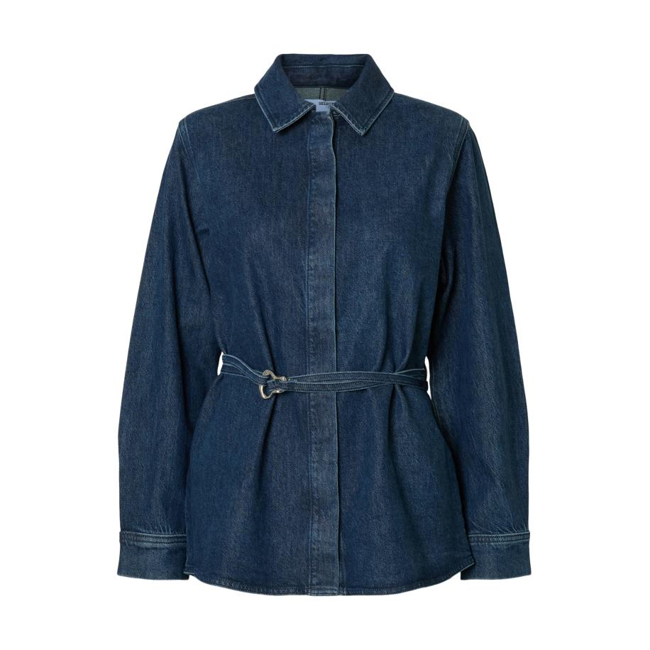 Selected SELECTED Blouse SLFSELMA-NOA blauw denim -